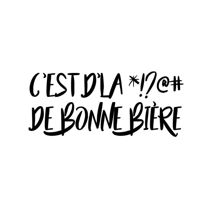 Verre gravé - C'est du *!?@# de bon vin