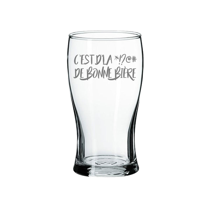 Verre gravé - C'est du *!?@# de bon vin