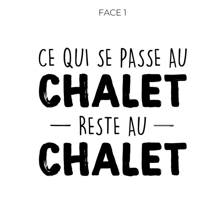 Verre gravé - Ce qui se passe au Chalet