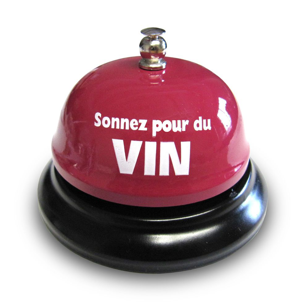 Cloche de table - Sonnez pour du vin