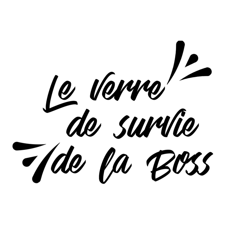 Verre gravé - Le verre de survie de la BOSS
