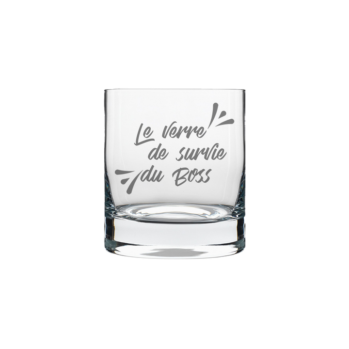 Verre gravé - Le verre de survie du BOSS