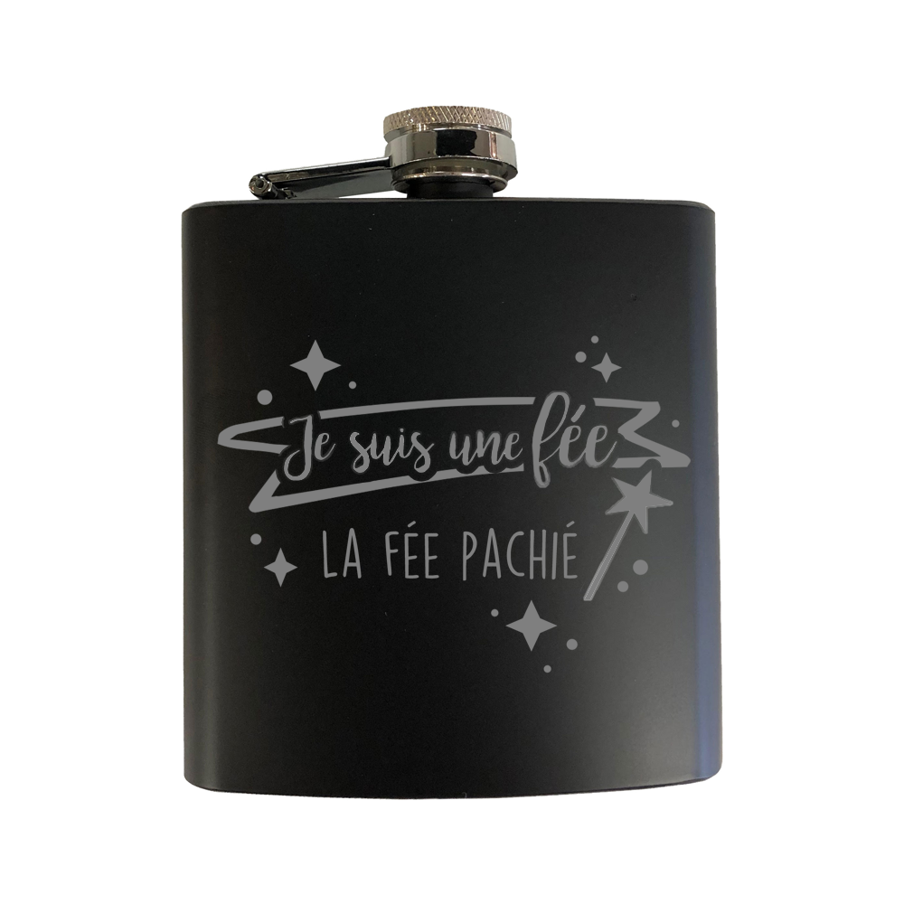 Flasque gravé - La fée pachié