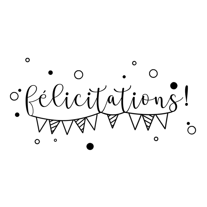Verre gravé - Félicitations!