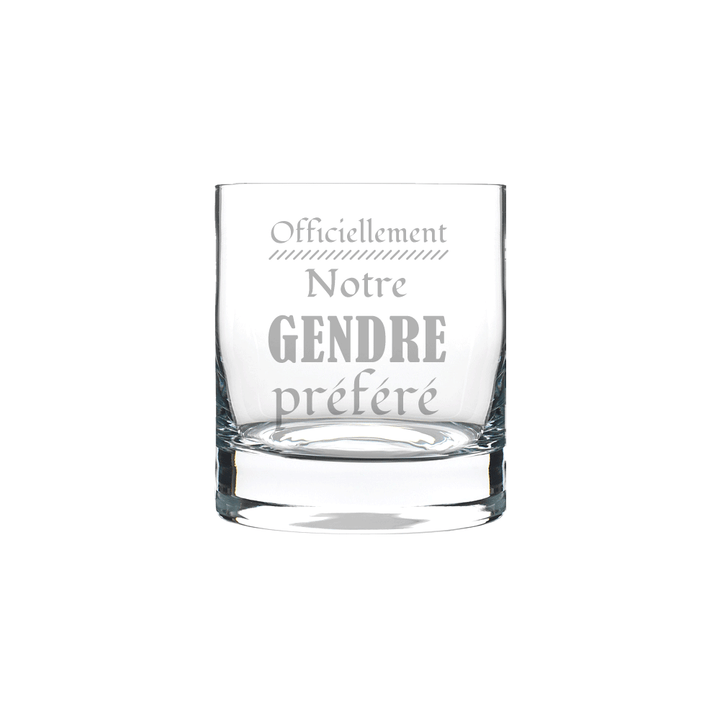 Verre gravé - Gendre préféré