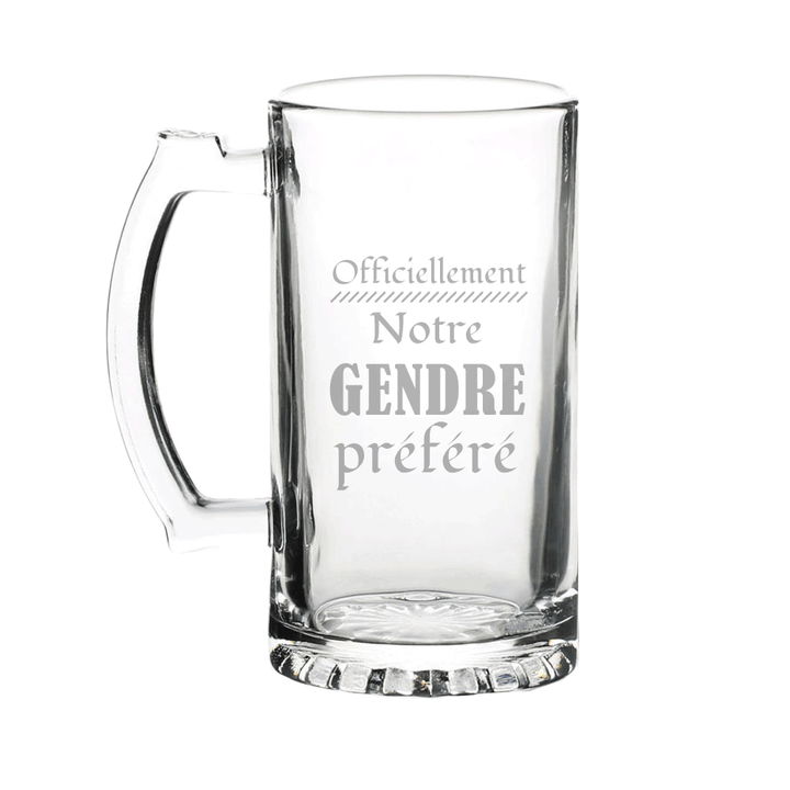 Verre gravé - Gendre préféré
