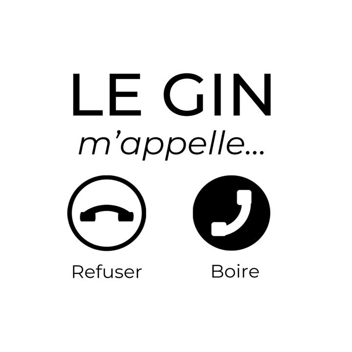 Verre old fashioned gravé - Le gin m'appelle