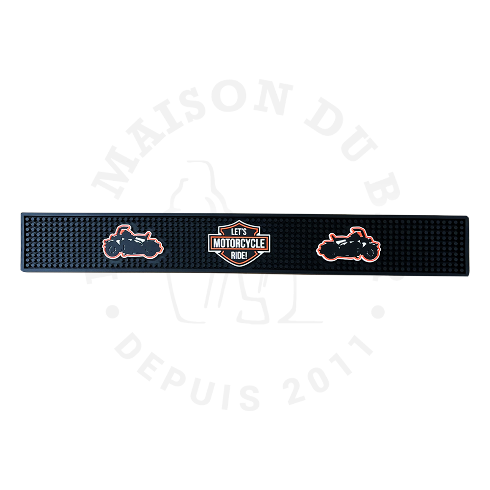Tapis de Bar (Bar Mat) «LET'S RIDE»