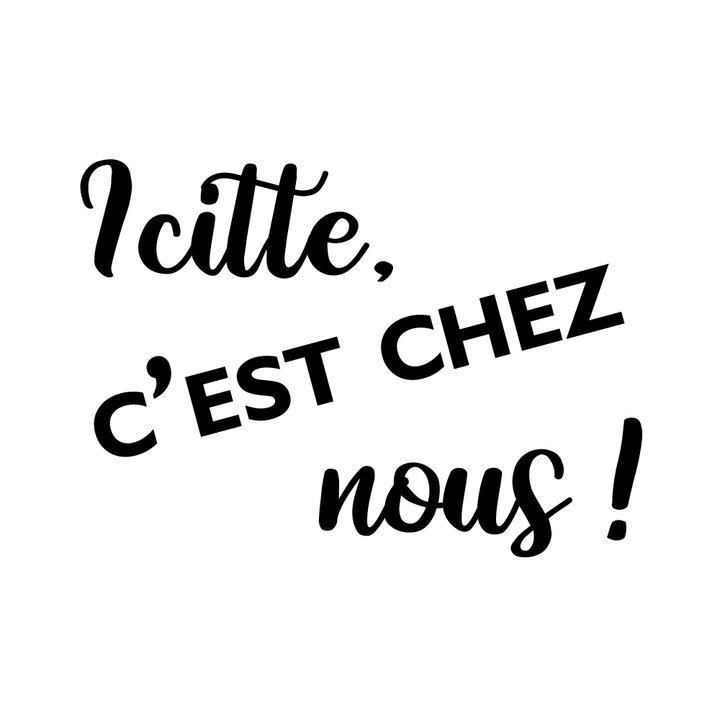 Verre gravé - Icitte, c'est chez nous!