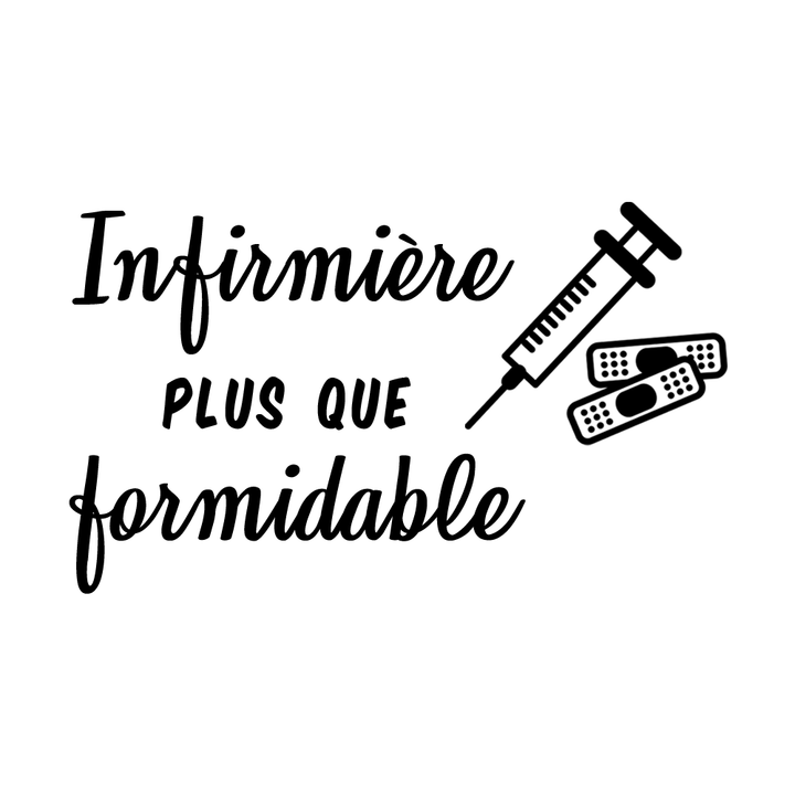 Verre gravé - Infirmière plus que formidable