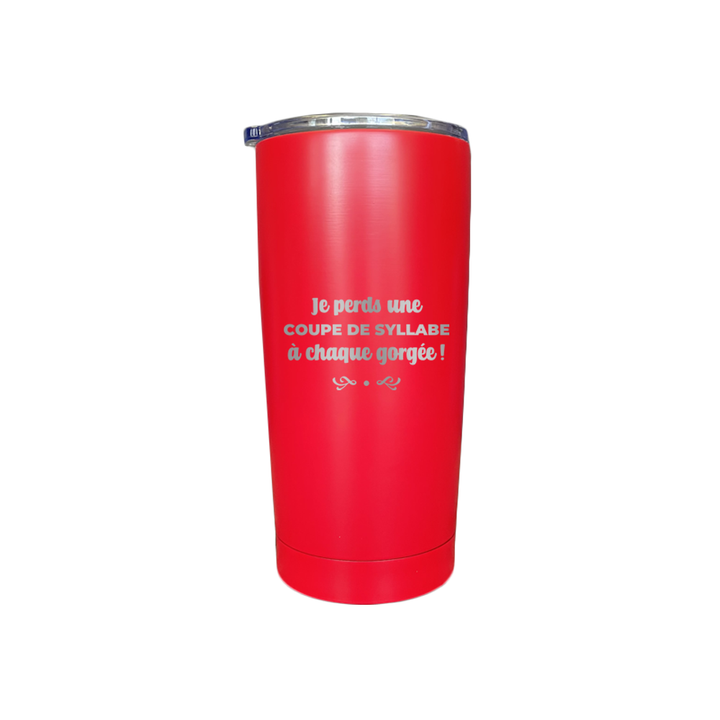 Verre gravé - Je perds une coupe de syllabe
