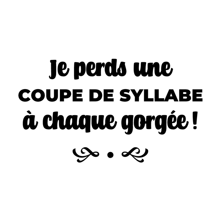 Verre gravé - Je perds une coupe de syllabe