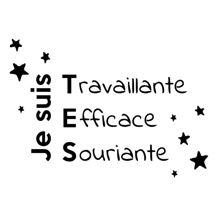 Verre gravé - Je suis TES