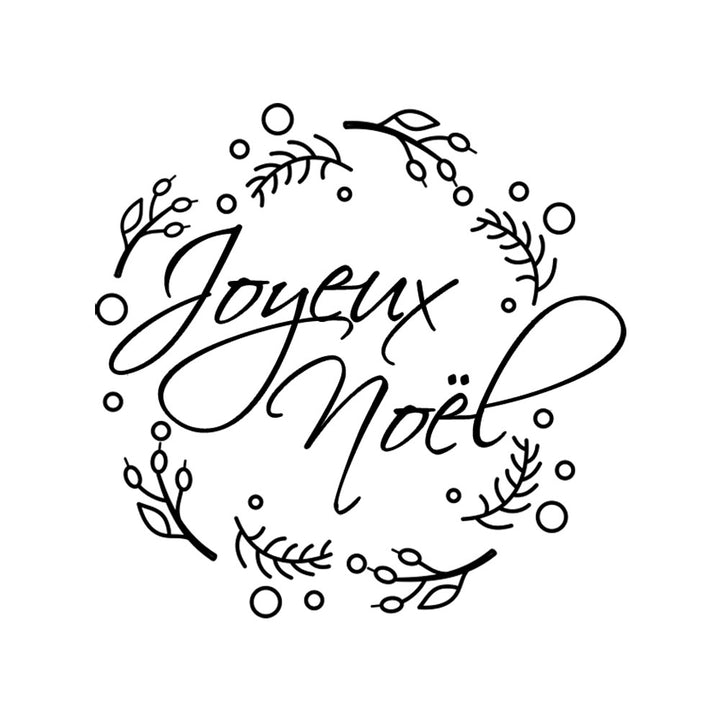 Verre gravé - Joyeux Noël