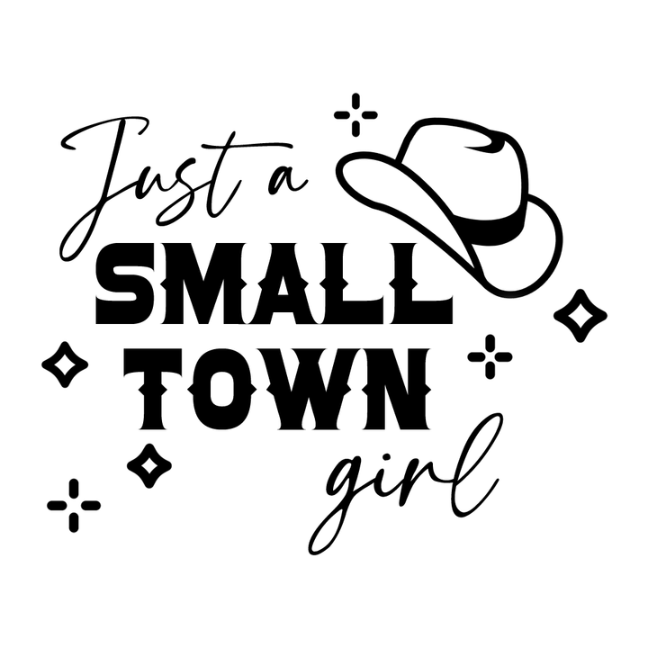 Verre gravé - Just a small town girl