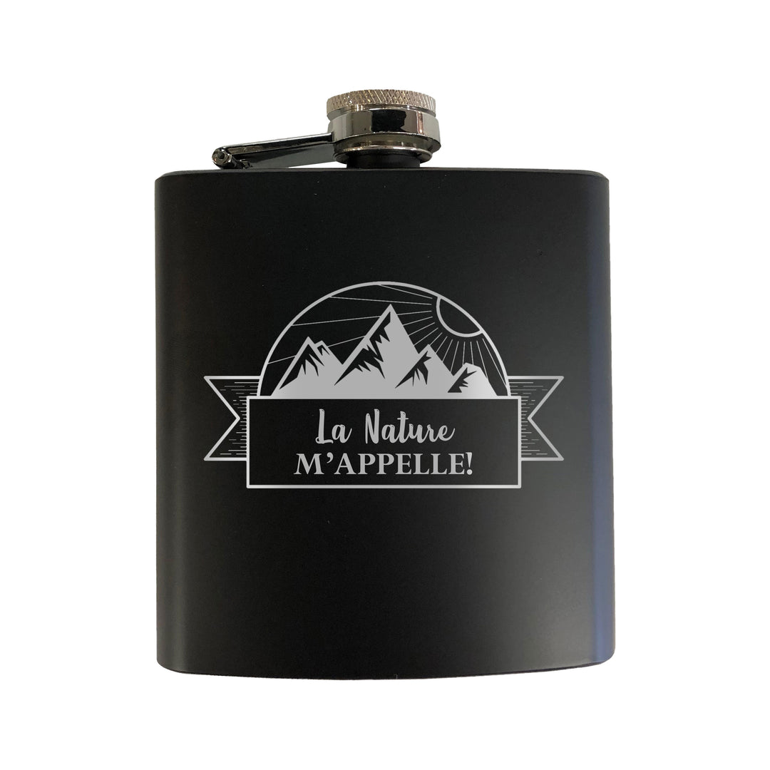 Flasque gravée - La nature m'appelle