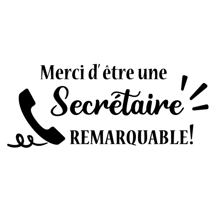 Verre gravé - Merci d'être une secrétaire remarquable!