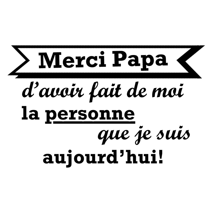 Verre gravé - Merci papa