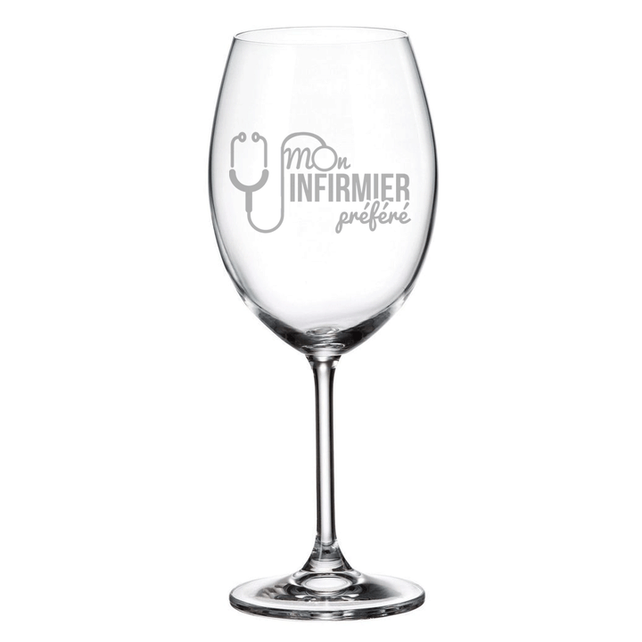 Verre gravé - Mon infirmier préféré