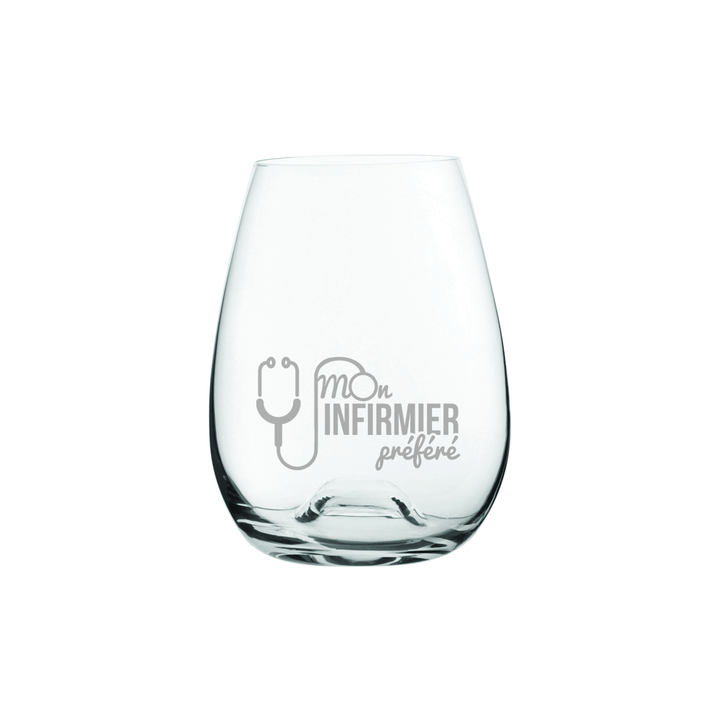 Verre gravé - Mon infirmier préféré