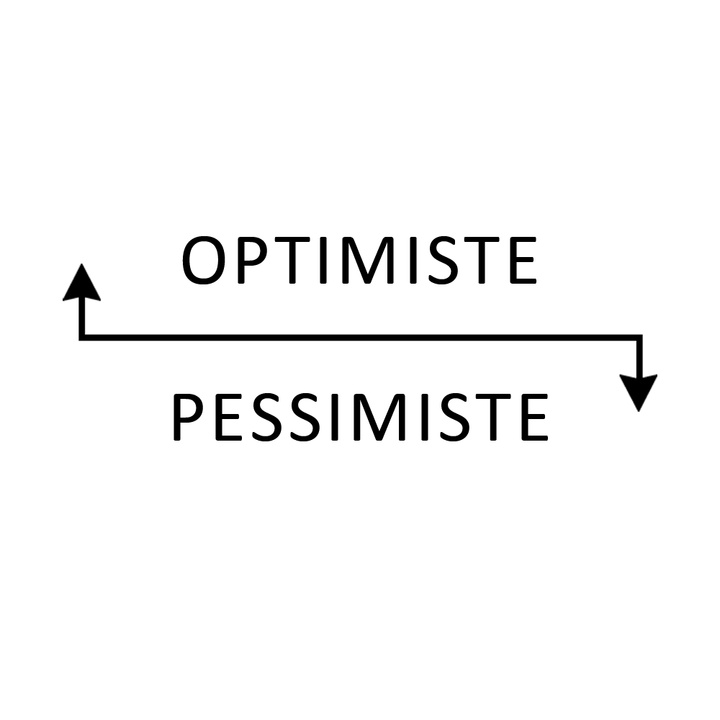 Verre à vin gravé - Optimiste - Pessimiste