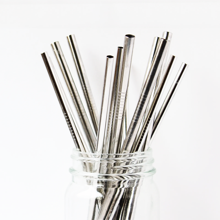 Paille en acier inoxydable