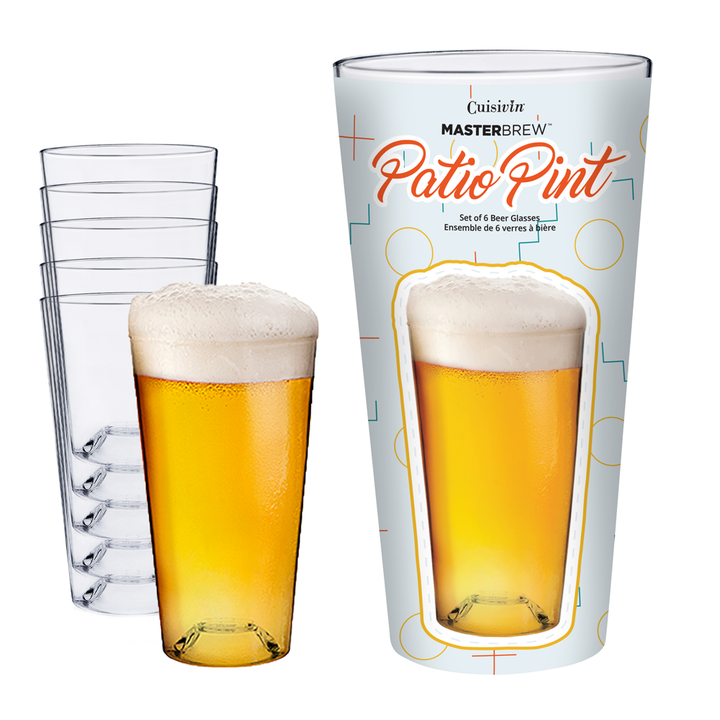 Pinte à bière en plastique souple (Boîte de 6)