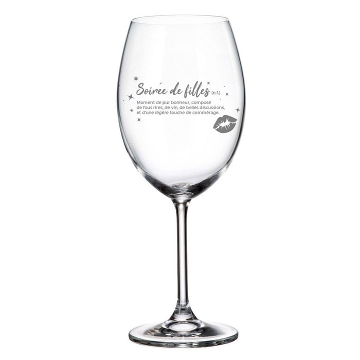 Verre gravé - Soirée de filles