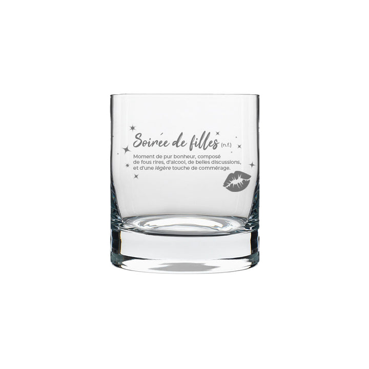 Verre gravé - Soirée de filles