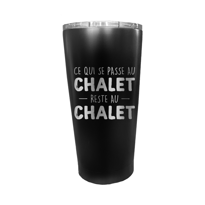 Verre gravé - Ce qui se passe au Chalet