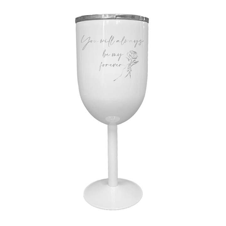 Verre gravé - You will always be my forever