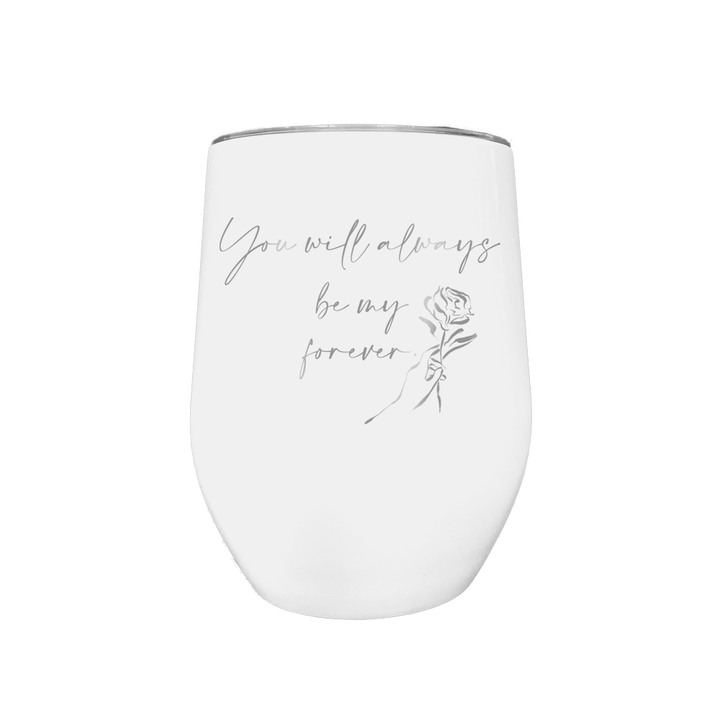 Verre gravé - You will always be my forever