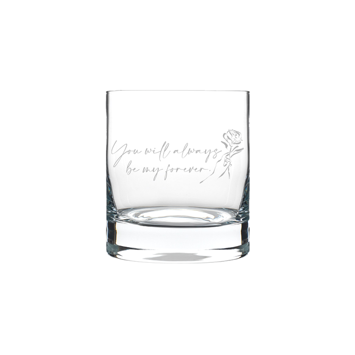 Verre gravé - You will always be my forever