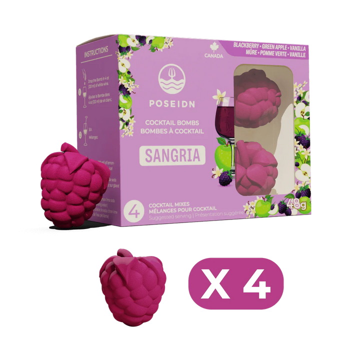 Bombe Sangria | Mûre, pomme verte et vanille - Poseidn