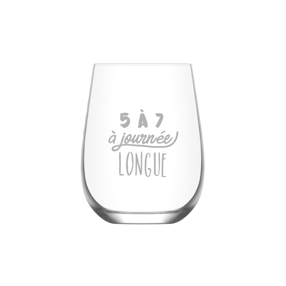 Verre gravé - 5 à 7 à journée longue