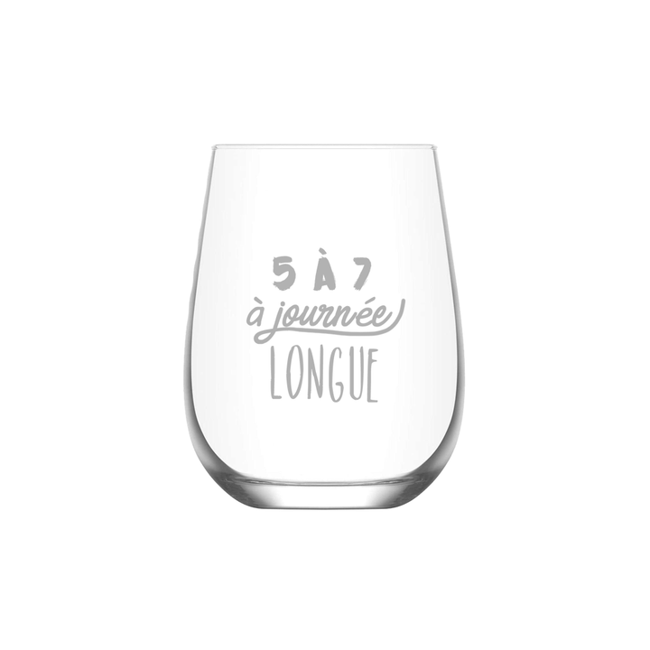 Verre gravé - 5 à 7 à journée longue