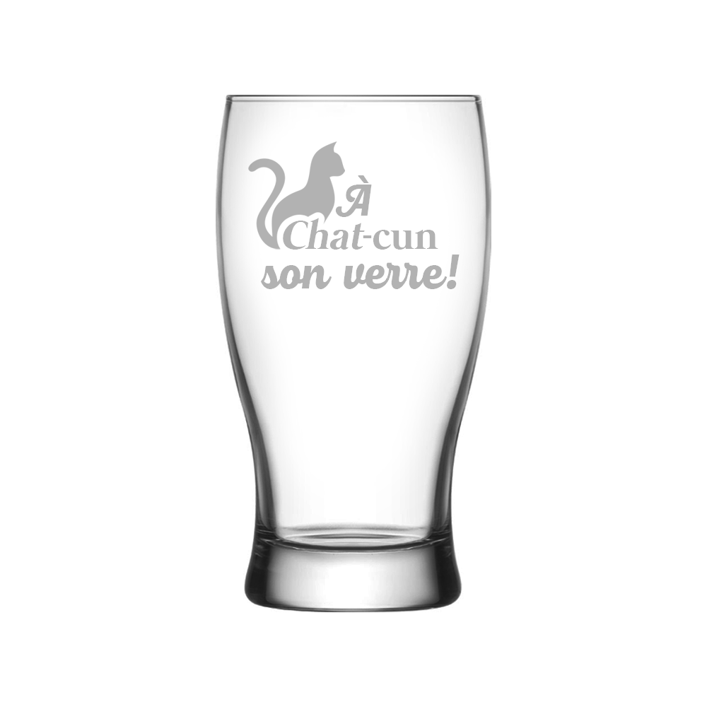 Verre gravé - À chat-cun son verre!