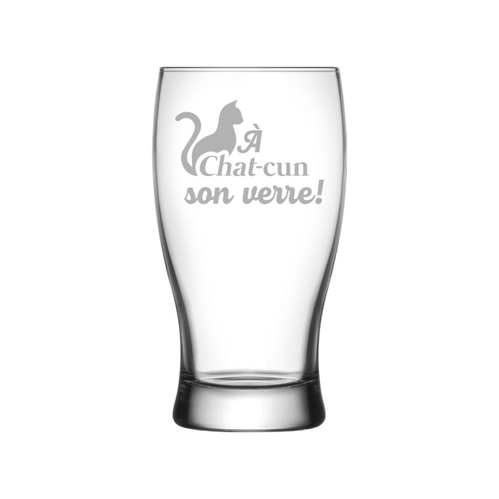 Verre gravé - À chat-cun son verre!