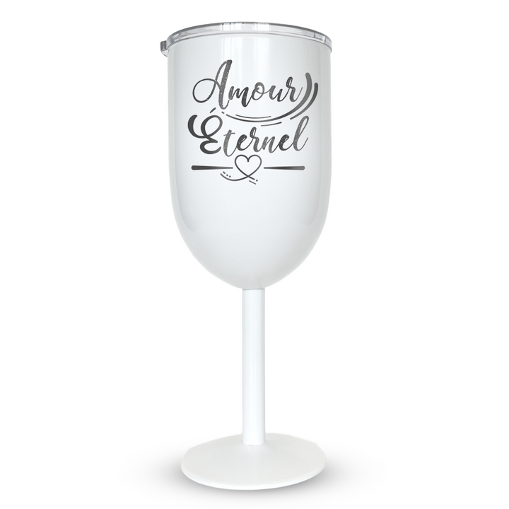 Verre gravé - Amour éternel