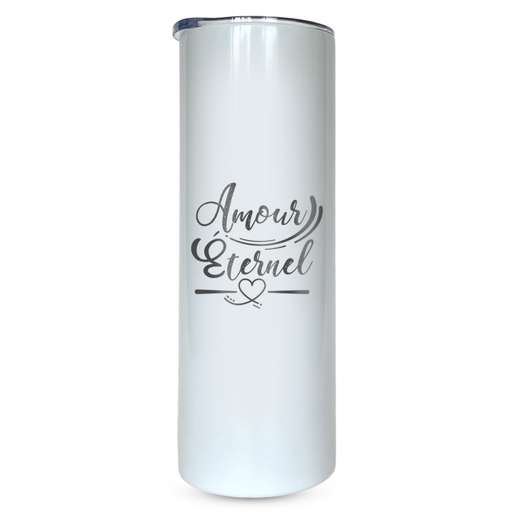 Verre gravé - Amour éternel