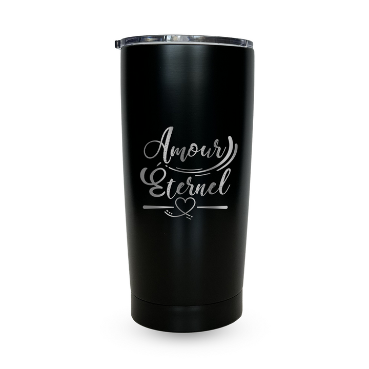 Verre gravé - Amour éternel