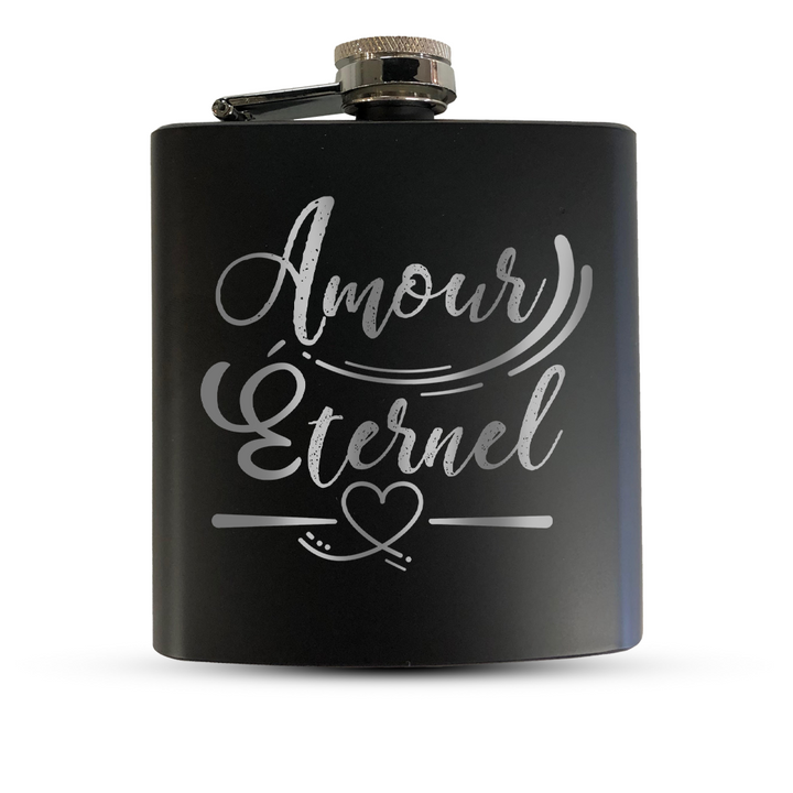Verre gravé - Amour éternel
