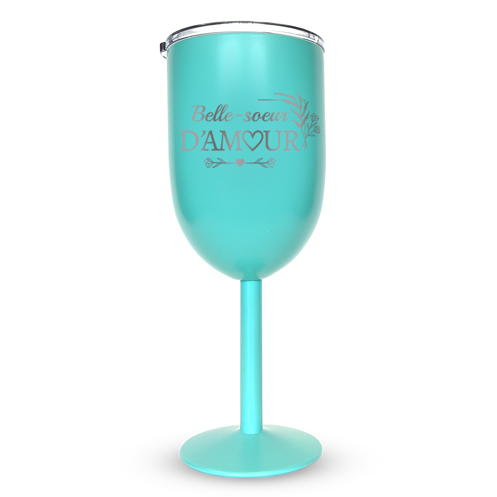 Verre gravé - Belle-soeur d'amour!