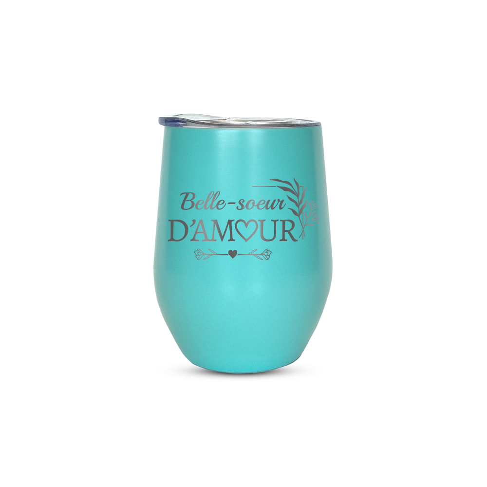 Verre gravé - Belle-soeur d'amour!