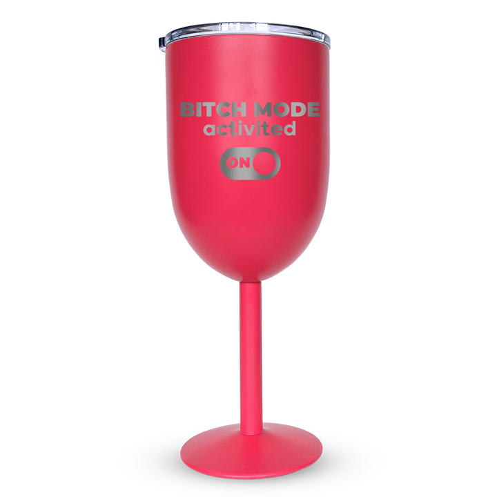 Verre gravé - Bitch Mode