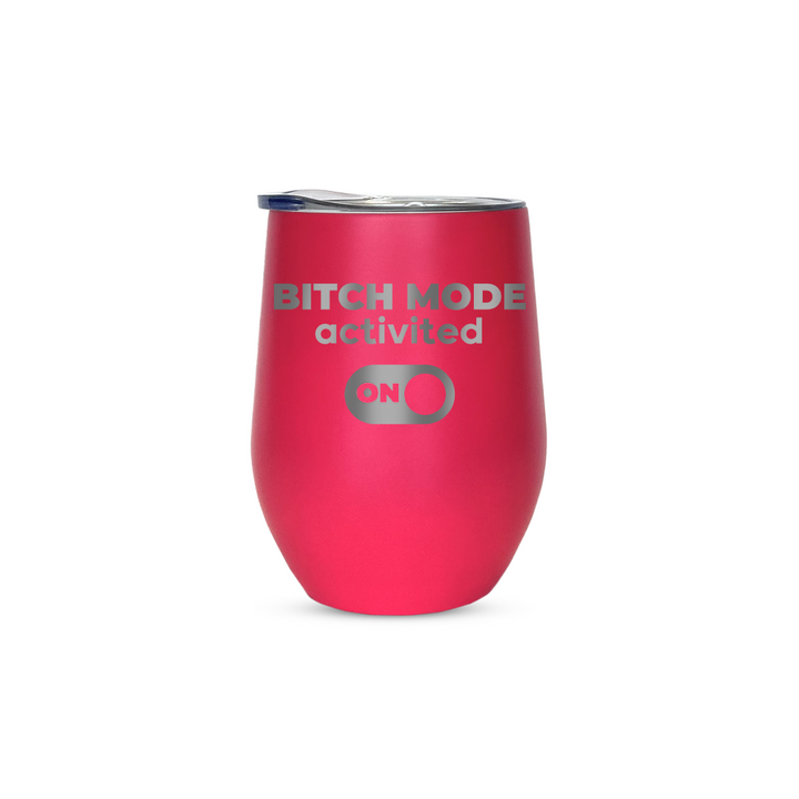 Verre gravé - Bitch Mode