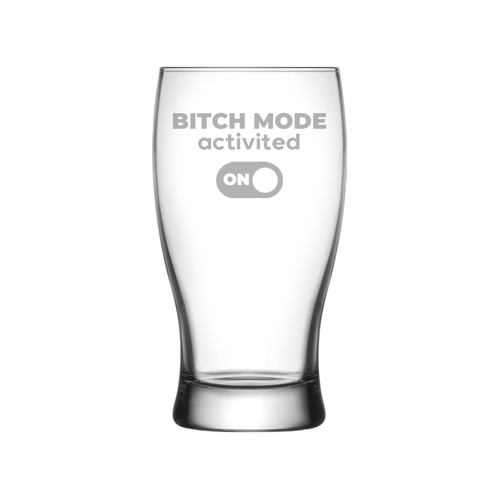 Verre gravé - Bitch Mode