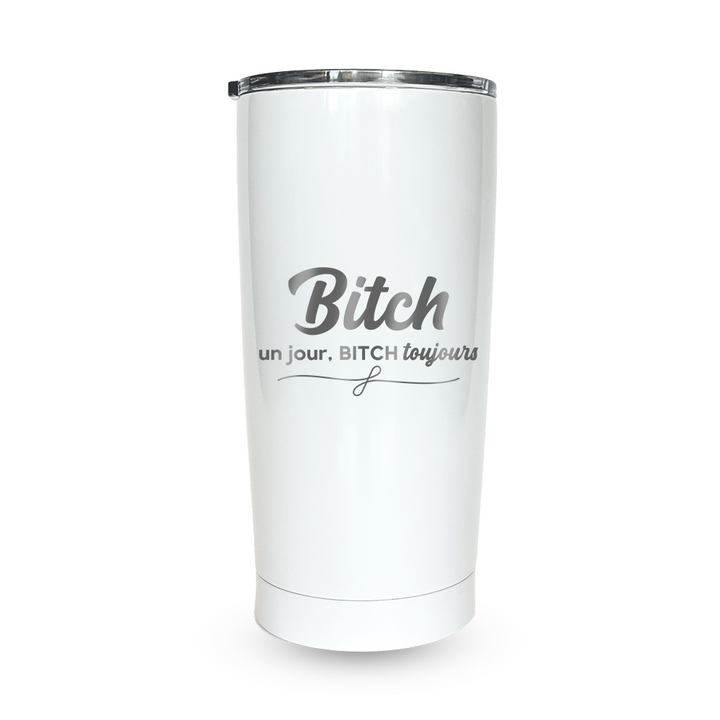Verre gravé - Bitch un jour, Bitch toujours