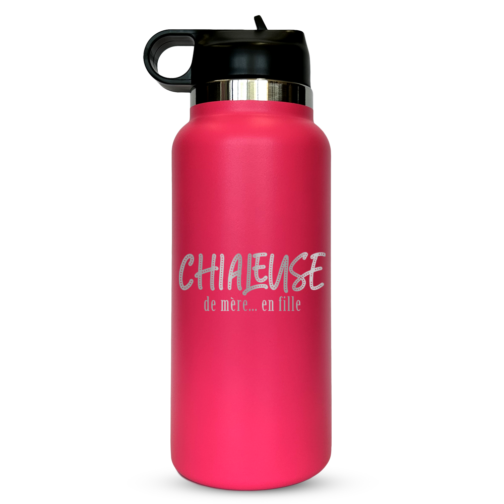 Verre gravé - Chialeuse de mère... en fille