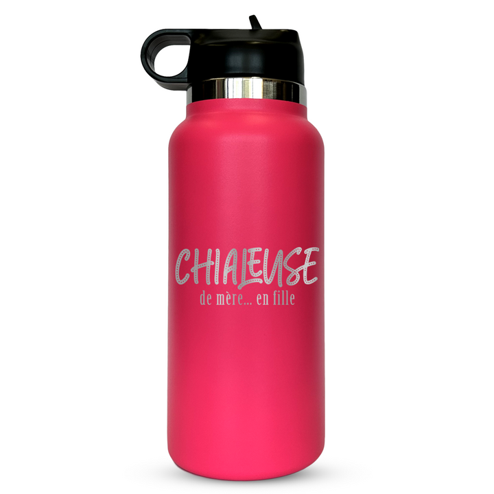 Verre gravé - Chialeuse de mère... en fille